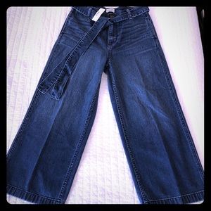 J Crew wide-leg crop jeans